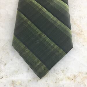 ANGELO ROSSI  GREEN PLAID NECKTIE (NWT)